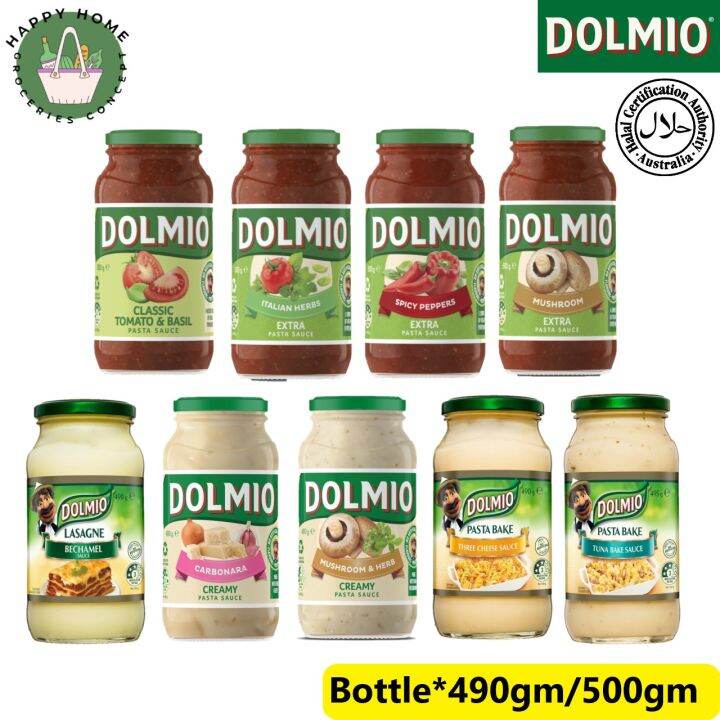 Dolmio Tomato & Basil/Italian Herbs/Spicy Peppers/Extra Mushroom