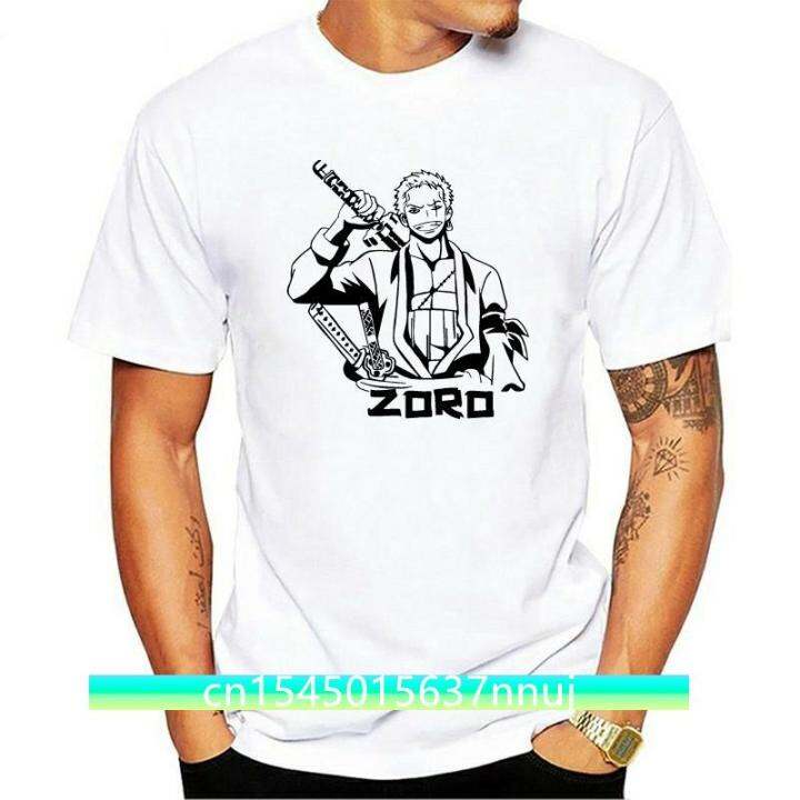 roronoa-zoro-sword-t-shirt-straw-hat-pirate-one-piece-anime-black-white-mens-funny-design-tee-shirt