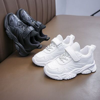 Children Casual Shoes Leisure Black White Chunky Kids Sneakers Four Season 26-37 Stylish Light Sporty Comfy Boys Girls Trainers