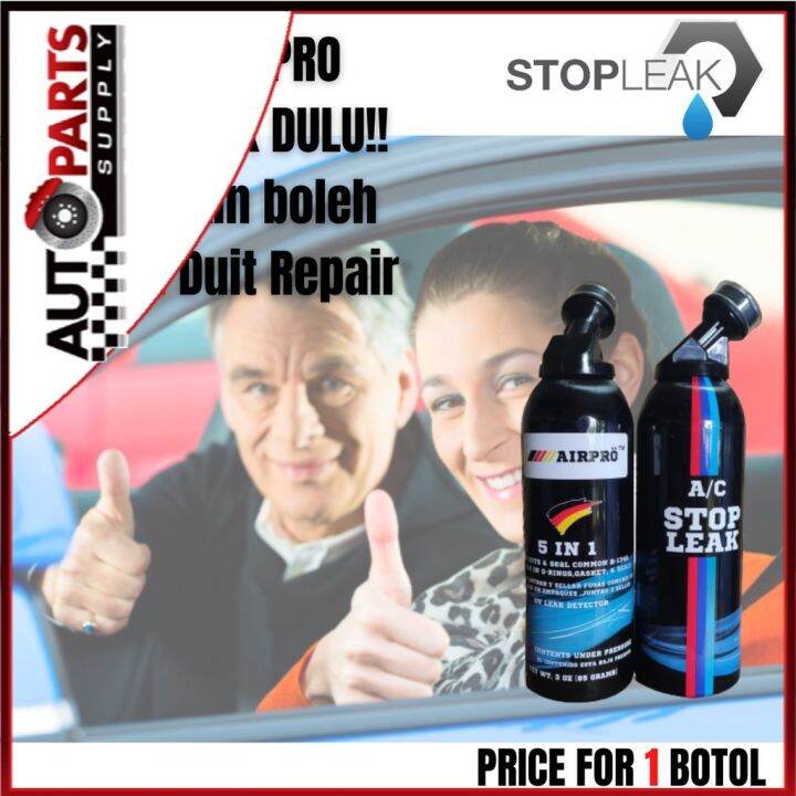 AGENT DIPERLUKAN DIY STOP LEAK 85g GAS+OIL TREATMENT CAR AIR COND R134