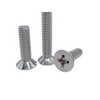 40pcs 2#-56*532 Phillips countersunk head Screws Machine bolts Nail GB819 Corrosion resistant 304 Stainless steel