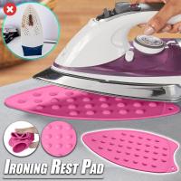 Iron Pad Portable Silicone Iron Rest Pad Placemat for Ironing Board Heat Resistant Iron Mat Dotted Table Mat Table Decoration Pots Pans