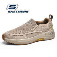 Skechers_ สเก็ตเชอร์ส รองเท้าผู้ชาย รองเท้าผ้าใบ Men Slip-Ins Sport DLux Walker Orford walking Shoes - 232933-BRN