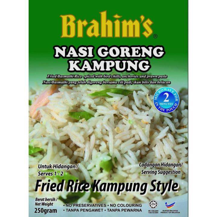 Brahim's Nasi Goreng Kampung 250g Brahim Brahims Fried Rice Halal ...