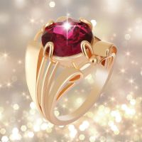 OKDEALS แหวนแต่งงานหินเพทายรูปไข่หรูหราติดเพชรสำหรับผู้หญิงแหวนหมั้นเครื่องประดับคริสตัลสีแดง