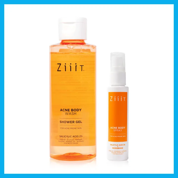 ziiit-set-2-items-acne-body-spray-40ml-body-wash-150ml-เซทผลิตภัณฑ์ดูแลผิวกาย-ลดสิว