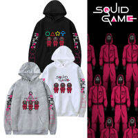 Squid Game เสื้อฮู้ดชายเสื้อแฟชั่นผญ เสื้อผ้าผู้ญิงพลัสขนาดเสื้อกันหนาวหมวกกีฬาผู้ชายผู้หญิงเสื้อคลุมด้วยผ้าซิปเสื้อสเวตเตอร์
