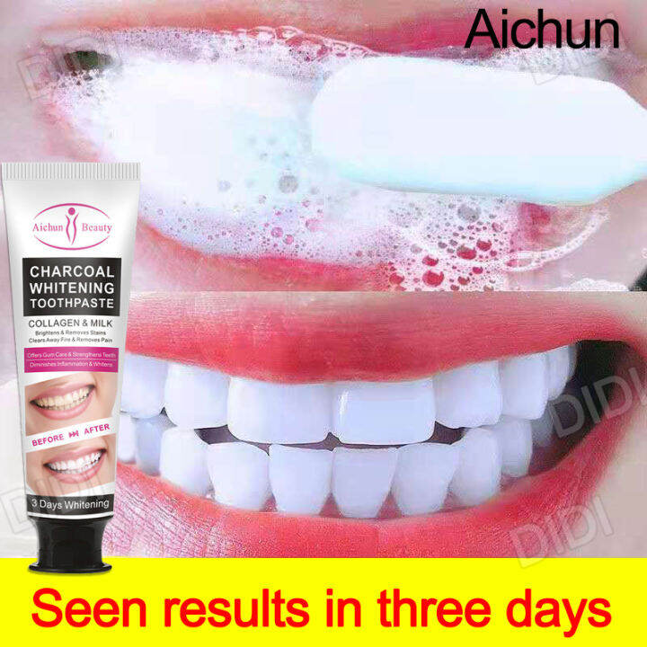One time effect Aichun Whitening toothpaste Natural Activated