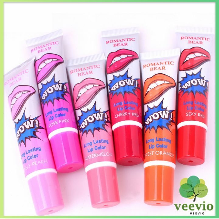 veevio-ลิปสักปาก-ลิปลอก-สีติดทนนาน-lip-gloss-มีสินค้าพร้อมส่ง