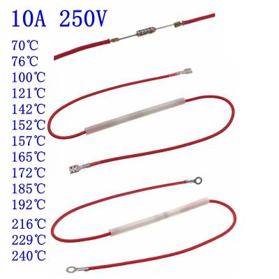 【hot】ஐ  10A 250V 100℃/121℃/142℃/172℃/185℃/192℃ Thermal Fuses Rice Cooker Temperature Fuse Electric Pressure Repair Parts