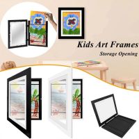 Kids Art Frames Front Opening Changeable Picture Display For A4 Art-Work Children Projects Home Office Storage Picture Display