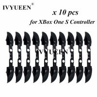 Ivyueen 10ชิ้นปุ่มสีเงินสีดำสำหรับ Xbox คอนโทรลเลอร์หนึ่ง S Rb Lb ปุ่มทริกเกอร์กันชนชุดแท่งชิ้นส่วนอะไหล่ซ่อมแซม