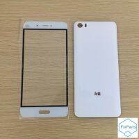 เคสฝาครอบกระจกประตูแบตเตอรี่หลังด้านหลังสำหรับ XIAOMI Mi5 Mi 5ใหม่ + หน้าจอสัมผัสด้านหน้าแผงกระจกด้านนอกสีดำสีขาวทอง