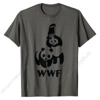 Wrestling Pandas Funny T-Shirt Cotton Group Tees Plain Men T Shirts Normal