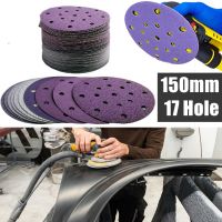 6 Inch 17 Hole Sanding Discs 60 800 Grit Wet Dry Sandpaper Hook and Loop For Festool Random Orbital Sander 150mm Sandpaper