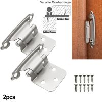 2pcs Cabinet Hinge Lot Kitchen Hinges Overlay Self Closing Face Mount Cupboard Door Hinge For Traditional Kitchen Bath Cabin