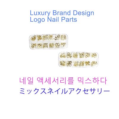 【CW】 Rhinestones luxury brand design nail charms 3d supplies manicure Decoration parts