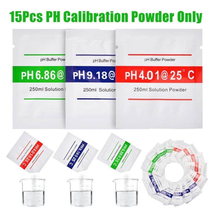 10pcs PH Meter Calibration Solution PH Meter Buffer Powder Calibration