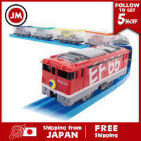 Takara Tomi Plarail Let S เชื่อมต่อเป็นจำนวนมากดำเนินการ Tomica EF65รถไฟของเล่นรถไฟรถยนต์