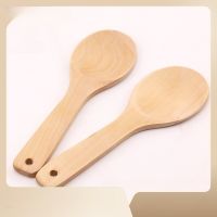 ♕ Wooden Lotus Rice Spoon Household Rice Cooker Rice Spoon Kitchen Utensils Do Not Damage The Coating Kitchen Supplies