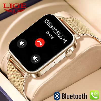 ZZOOI LIGE Women Smart Watch 1.69”Full Touch Screen Bluetooth Call Smart Wristwatch Music Control Watches Fitness Tracker Smartwatch