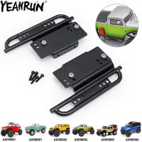 YEAHRUN ตัวเลื่อนด้านข้างโลหะ1คู่สำหรับรถจี๊ปแกน SCX24 JLU Deadbolt ลุยบร็อนโกชิ้นส่วนอัพเกรดรถยนต์1/24ตีนตะขาบ RC