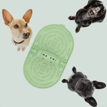 Pet Puzzle Leakage Feeder Toy And Slow Feeding Silicone Pad For
