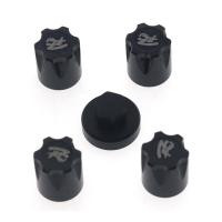 4Piece Metal M4 Nut Wheel Rim Hat Cap Replacement Accessories for 1/10 RC Crawler Car TRAXXAS TRX4 TRX6 D90 D110 Axial SCX10 Upgrade Parts ,Red