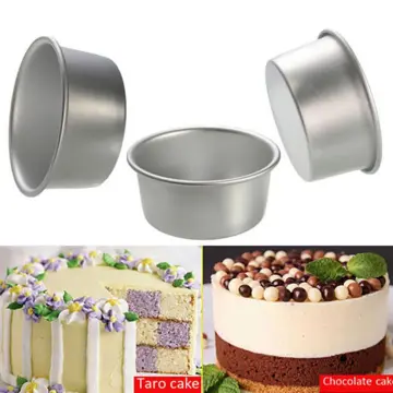 1pc Anode Aluminum Alloy Round Chiffon Cake Baking Pan With