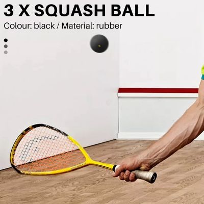 3Pcs Squash Ball Low Speed Sports Rubber Balls Professional Player Competition Squash