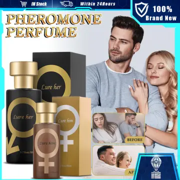 50ml Lure her perfume Lure for Her Pheromone Long Lasting Mens Fragrances  Pheromone Perfume Spray for Women to Attract Men Portable Male Fragrances  Spray for Carnival