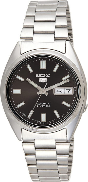 Seiko 5 Automatic Gents Stainless Steel Watch, Black Dial - SNXS79J1 ...