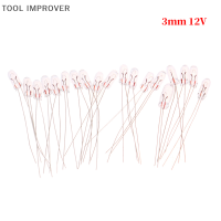 TOOL IMPROVER 20ชิ้นขนาดเล็ก3/4มม. 6V 12V หลอดไฟไส้หลอดหลอดไส้ข้าวแบบเอดิสัน