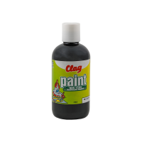 Clag Paint (BLACK) - เคร้ค เพ้นท์ (สีดำ) สีนำ้อะครีลิคไร้สารเคมีเหมาะสำหรับเด็ก 250ml.