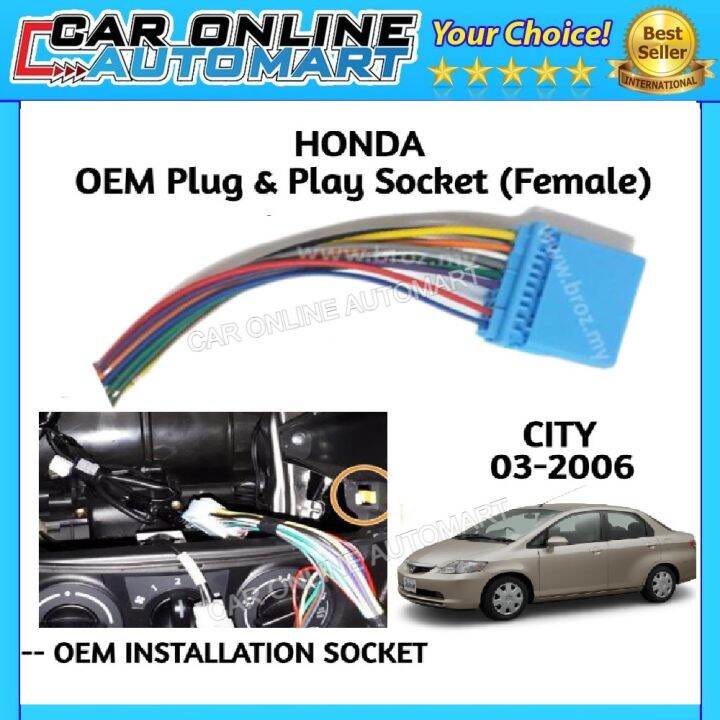 Honda City 20032006 OEM Plug and Play Socket Cable Player Socket Lazada