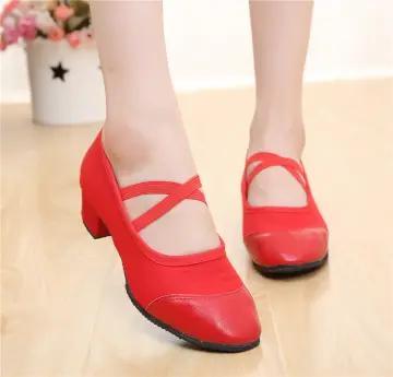 Red character 2025 dance shoes