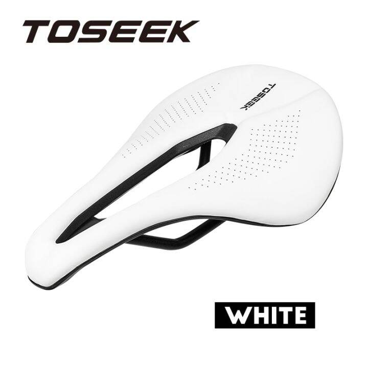 toseek-ชิ้นส่วนเบาะนั่งจักรยานบนถนน-mtb-เบาะจักรยานอานแข่งที่รองเบาะนั่งมอเตอร์ไซค์ระบายอากาศได้สวมใส่สบายน้ำหนักเบามาก