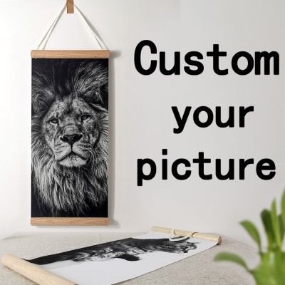 Custom Print Baby Girl Photo Anime Decor Game Pictures Posters Black White Wall Art Canvas with Frame Hanging Scrolls Paintings Wall Décor