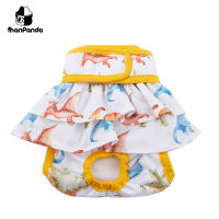 Hanpanda Reusable Dog Diapers Durable &amp; Washable Sanitary Wraps Panties for Female s with Strong &amp; Flexible Hook&amp;Loop