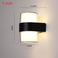 Factory Price Aluminum Human Body Motion Sensing LED Wall Light IP65 Waterproof Outdoor Wall Lamp Garden Light Fixture AC90-260V