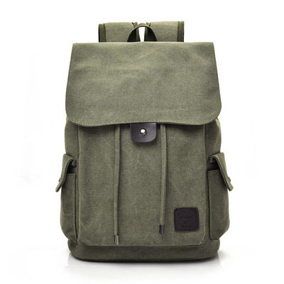 Fashion trend men backpack Unisex casual canvas travel shoulder bag high school college student school bag