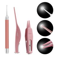 LED Light Ear Cleaner Set Ear Wax Removal Ear Pick Nose Clean Earpick Tweezers Picks Wax Remover Baby Adults Ear Care Set