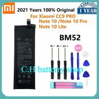 100% Original BM52 5260MAh แบตเตอรี่โทรศัพท์สำหรับ Xiaomi Mi หมายเหตุ10 Lite/หมายเหตุ10 Pro / CC9pro CC9 pro เปลี่ยนแบตเตอรี่ Bateria