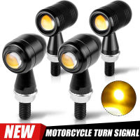 รถจักรยานยนต์ Led Turn ไฟสัญญาณ Mini Bullet Moto Amber กระพริบไฟ Led ไฟสัญญาณสำหรับ Cafe Racer สำหรับ Honda 12V