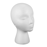 Styrofoam Foam Mannequin Wig Head Display Hat Cap Wig Holder White Foam Head