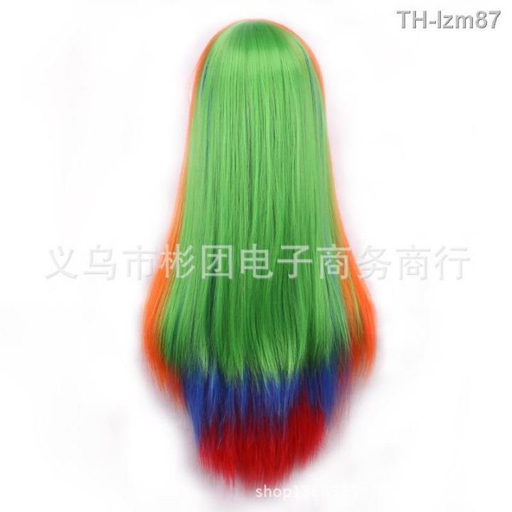 วิกผม-wig-cosวิกผมไล่ระดับสีสันญี่ปุ่นสไตล์ฮาราจูกุไอศครีมสีโลลิต้าผมตรงอี้หวู่