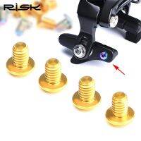 ✺  RISK Titanium Road Bike C-Brake Pad Fixing Bolts 4pcs/Lot Bicycle C-Caliper Brake Locking Skin Screws For Road Clamp Brake