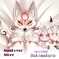 Dakimakura Anime amaterasu (ōkami ) Body Pillow Double-sided Print Life-size Cover