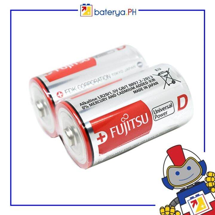 Alkaline Size D LR20 1.5V ( 2 pcs / pack) Fujitsu Battery Lazada PH