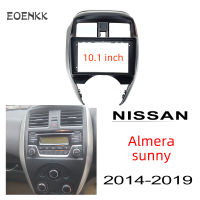 Honxun 10.1นิ้ว ชุดติดตั้งบนบอร์ด หน้ากากวิทยุ 2din android กรอบวิทยุ สำหรับ nissan almera  sunny 2014-2019